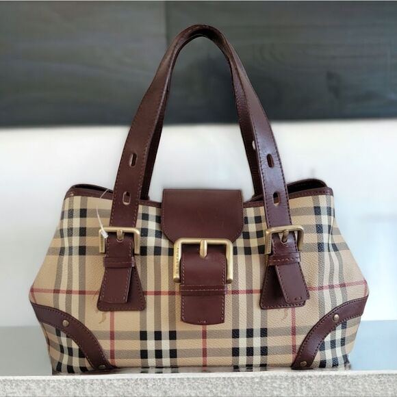 Burberry Handbags - Burberry Handbag Shoulder Bag Brown Leather